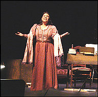 Lisa Archibeque offered a lustrous tone as Cossette in the joint production by the Opera Theatre of Northern Virginia and Teatro de la Luna.